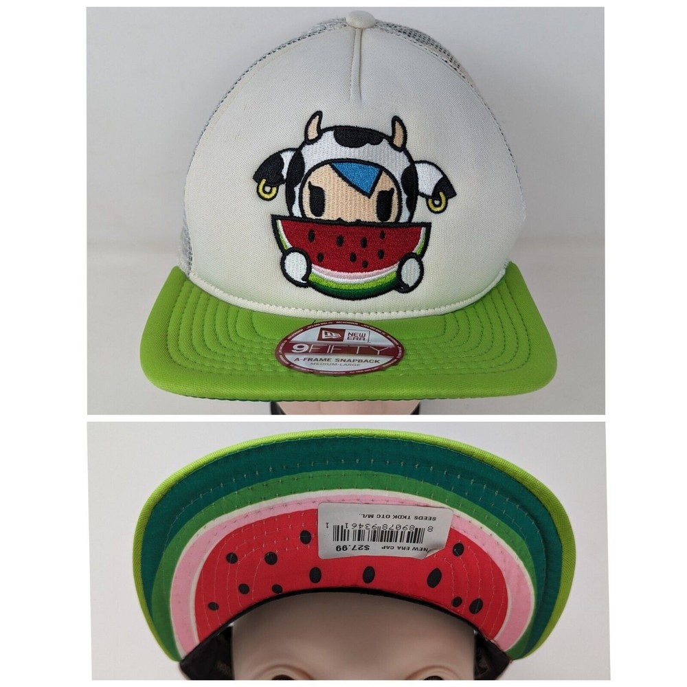 tokidoki New Era Moofia Mozzarerella Watermelon Seeds Trucker Hat Snapback Cap